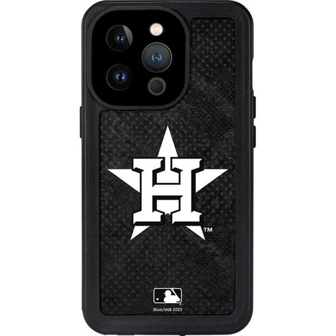 MLB Houston Astros Dark Wash iPhone 15 Pro Waterproof Case